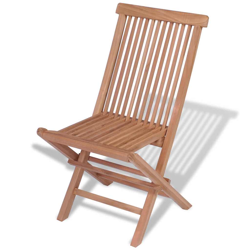 Skládací zahradní židle 4 ks masivní teak