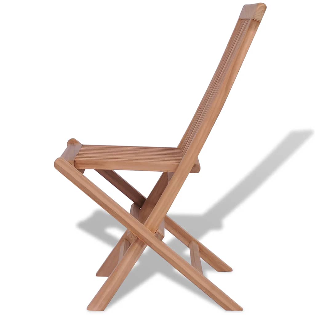 Skládací zahradní židle 4 ks masivní teak