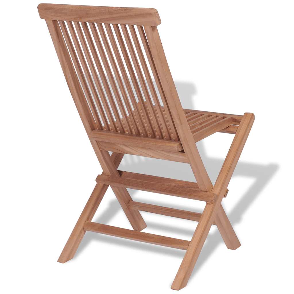 Skládací zahradní židle 4 ks masivní teak