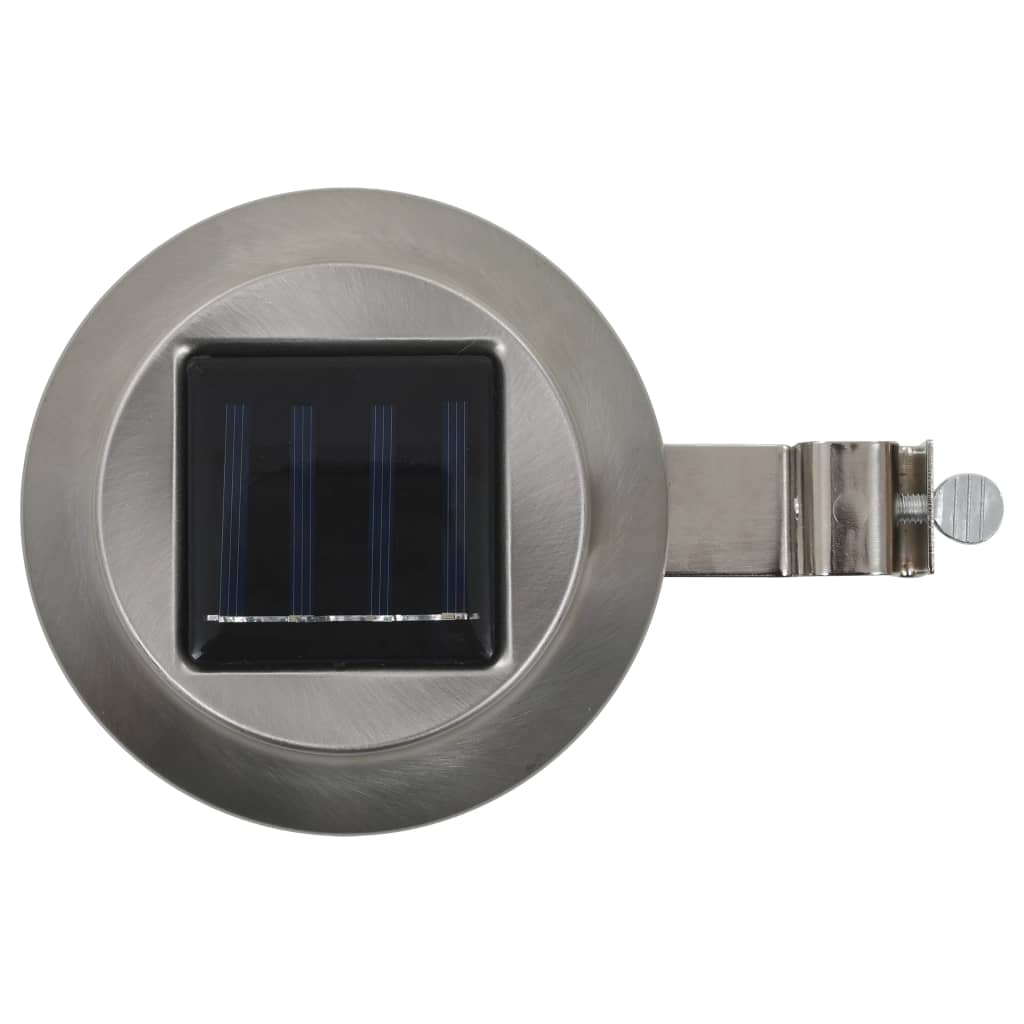 Zahradní solární lampy 6 ks LED kulaté 12 cm bílé