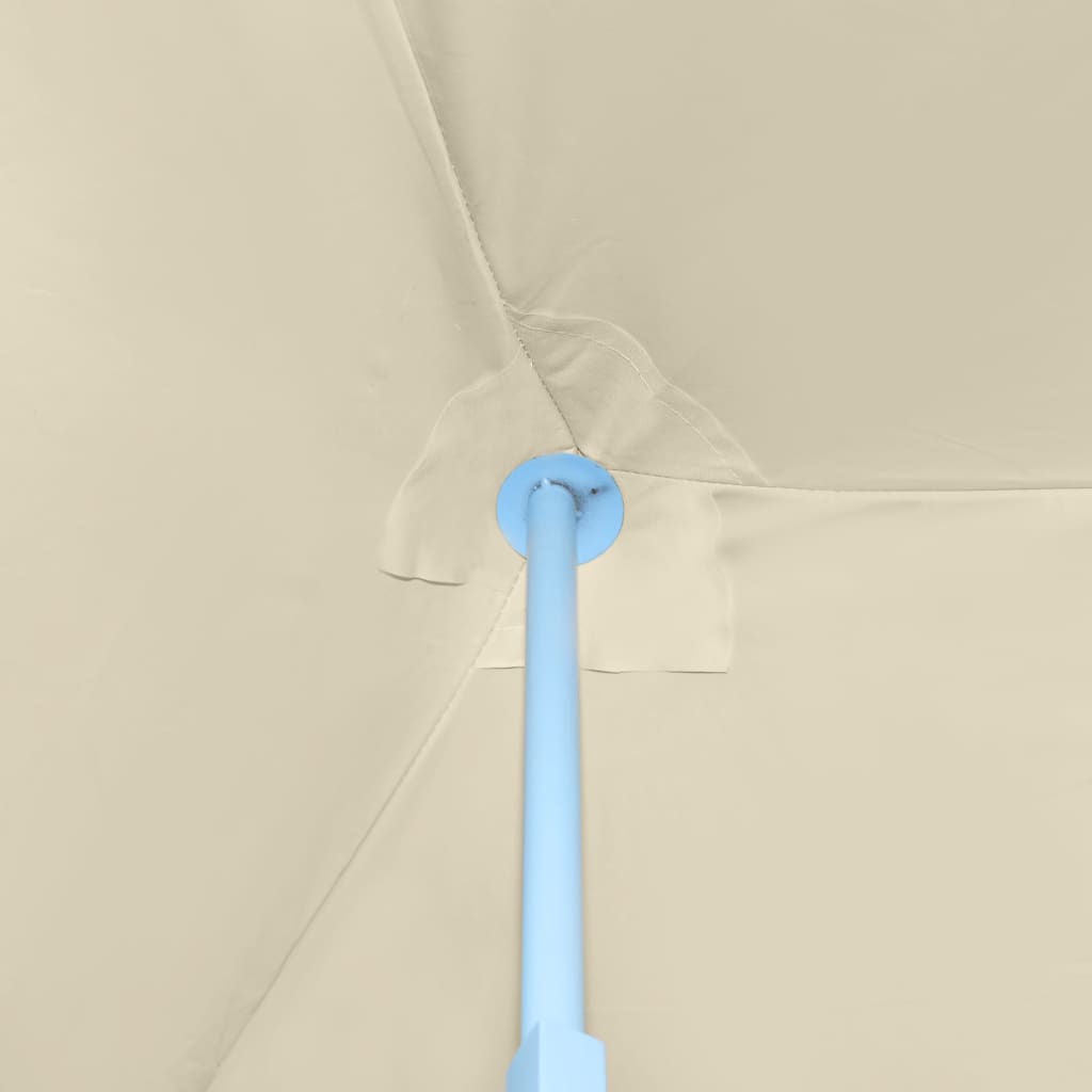 Skládací nůžkový party stan s 8 bočními stěnami 870x291x315 cm krémový