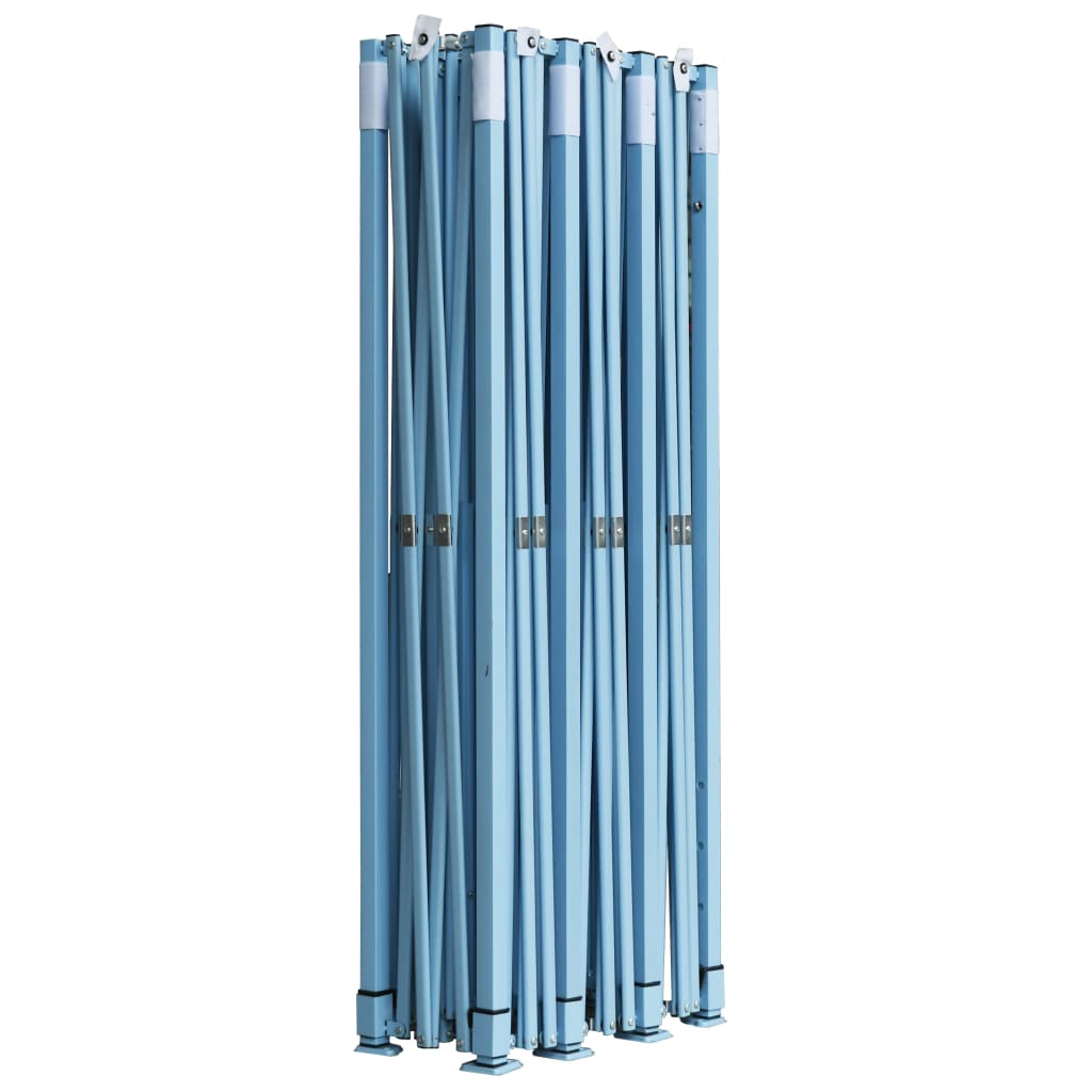 Skládací nůžkový party stan s 8 bočními stěnami 870x291x315 cm krémový