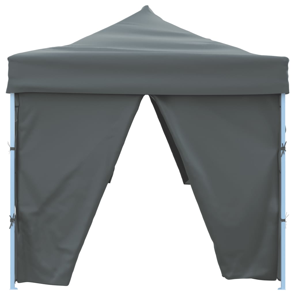Skládací nůžkový stan s 8 bočními stěnami 870x291x315 cm antracitový