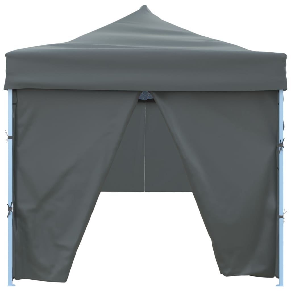 Skládací nůžkový stan s 8 bočními stěnami 870x291x315 cm antracitový