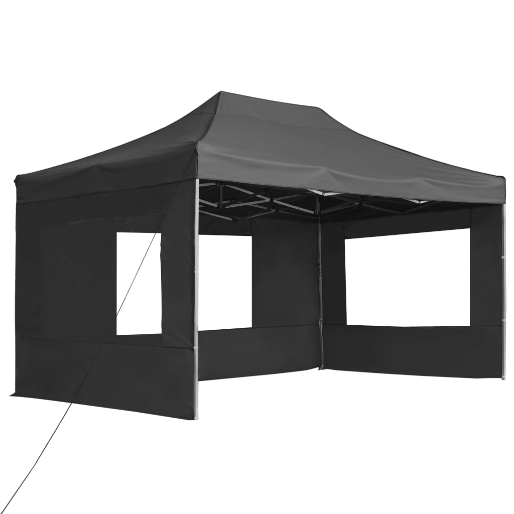 Profesionální skládací party stan+stěny hliník 4,5x3 m antracit