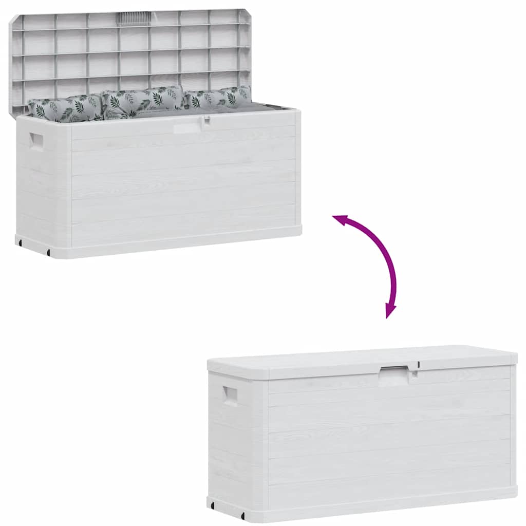 Zahradní úložný box 280 l světle šedý