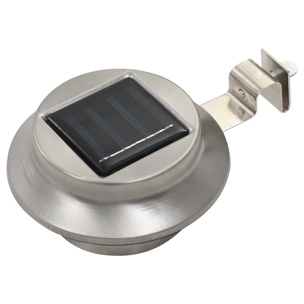 Zahradní solární lampy 12 ks LED kulaté 12 cm bílé