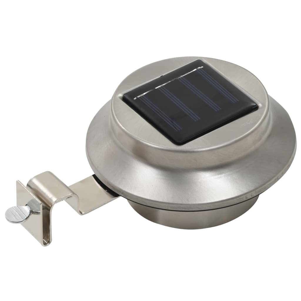 Zahradní solární lampy 12 ks LED kulaté 12 cm bílé