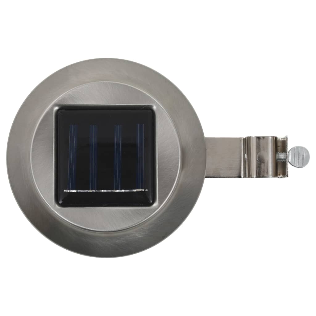 Zahradní solární lampy 12 ks LED kulaté 12 cm bílé