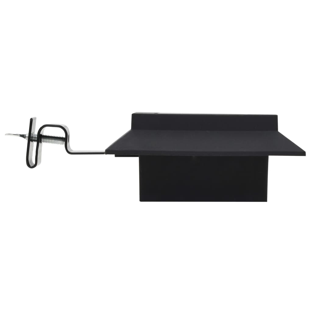 Zahradní solární lampy 12 ks LED čtvercové 12 cm černé