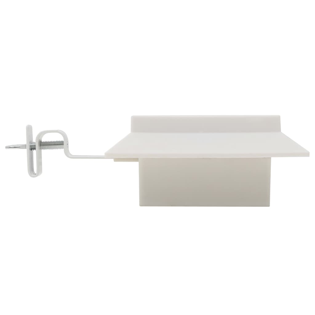 Zahradní solární lampy 12 ks LED čtvercové 12 cm bílé