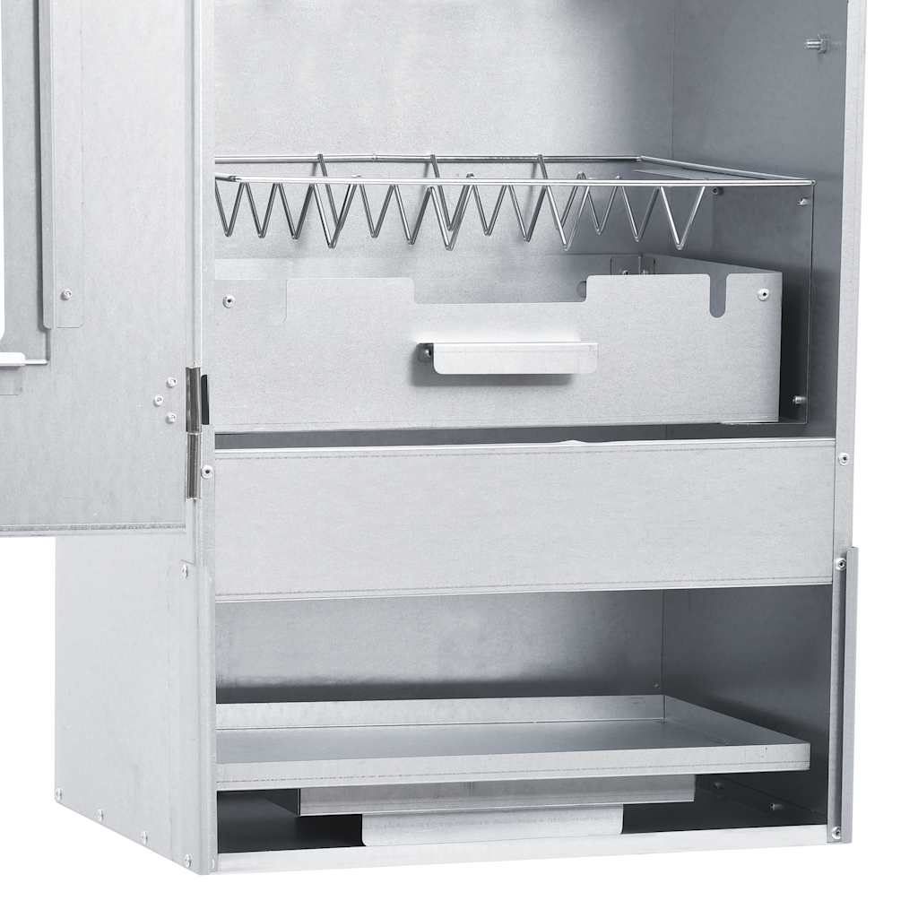 Grilovací trouba/udírna s 1 kg dřevěných lupínků 44,5x29x83 cm