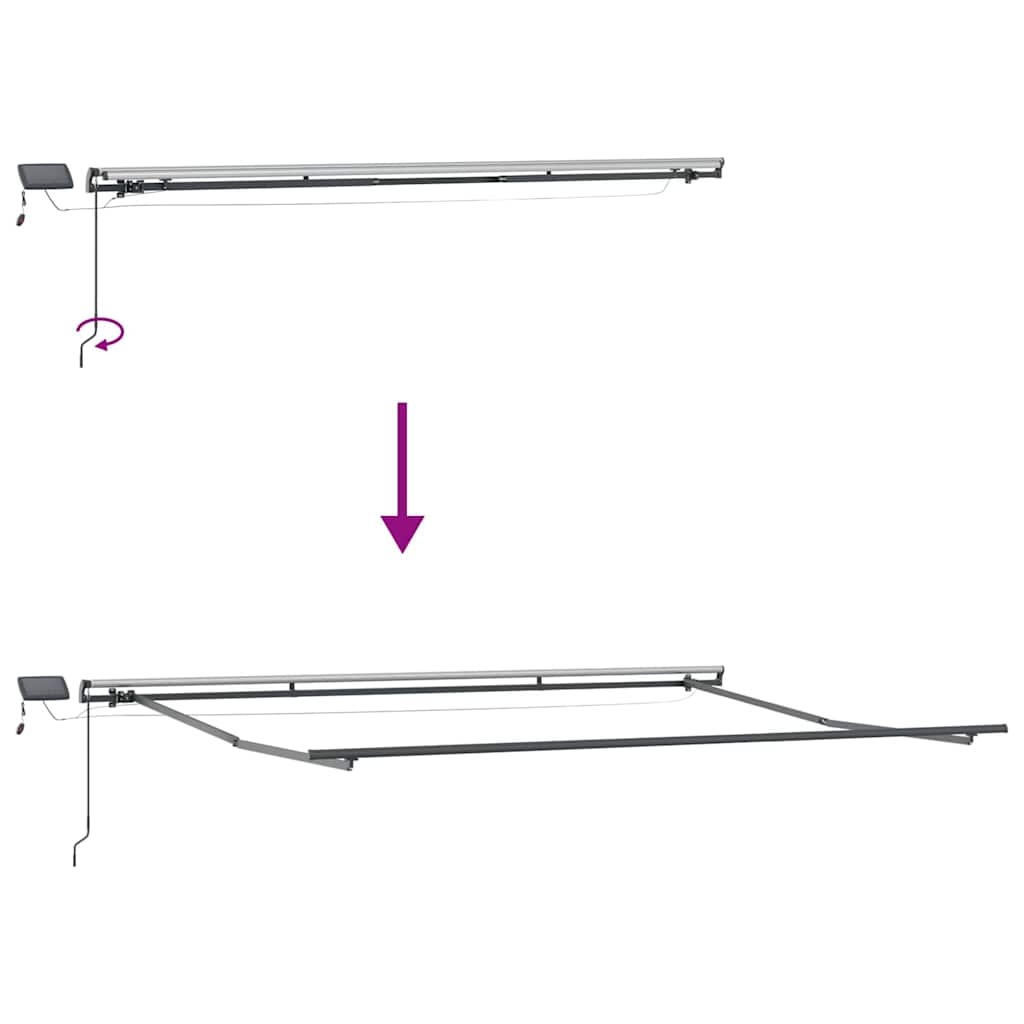 Markýza s Antracit 4.5 x 2.5 m kov