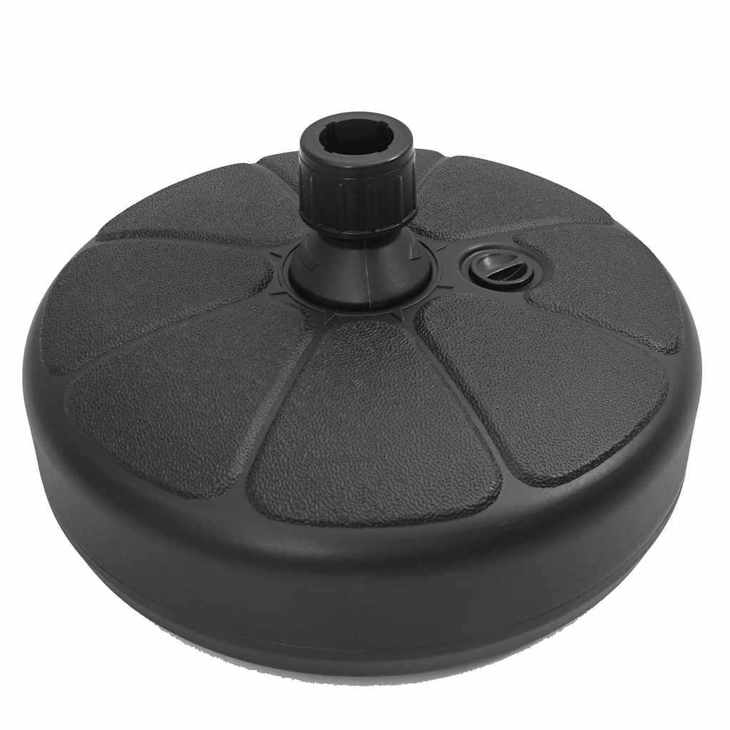 Stojan na slunečník plněný vodou/pískem 15 l černý