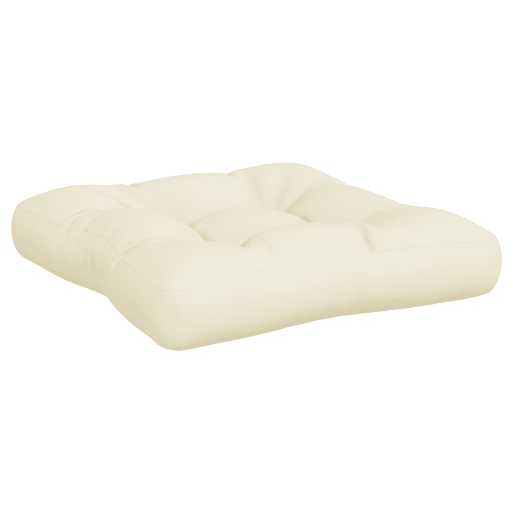 Podušky na palety 3 ks krémové textil
