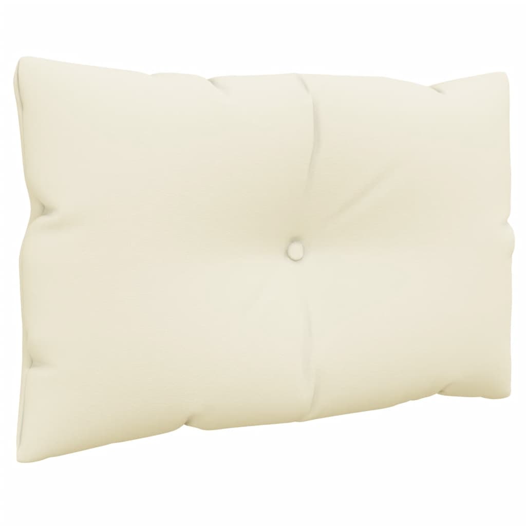 Podušky na palety 3 ks krémové textil