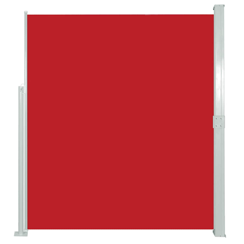 Zatahovací boční markýza/zástěna na terasu 170 x 300 cm červená