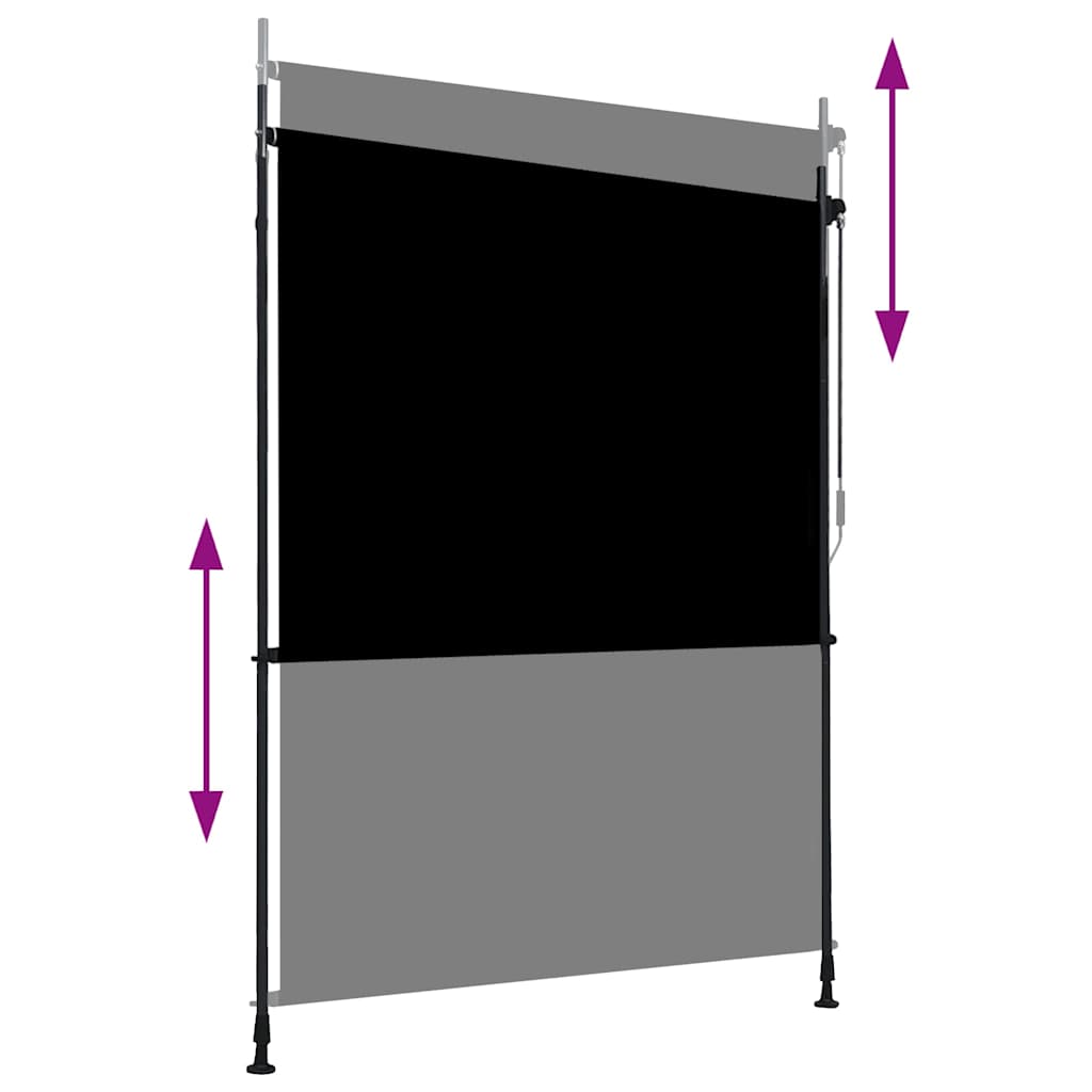 Venkovní roleta 150 x 270 cm antracitová