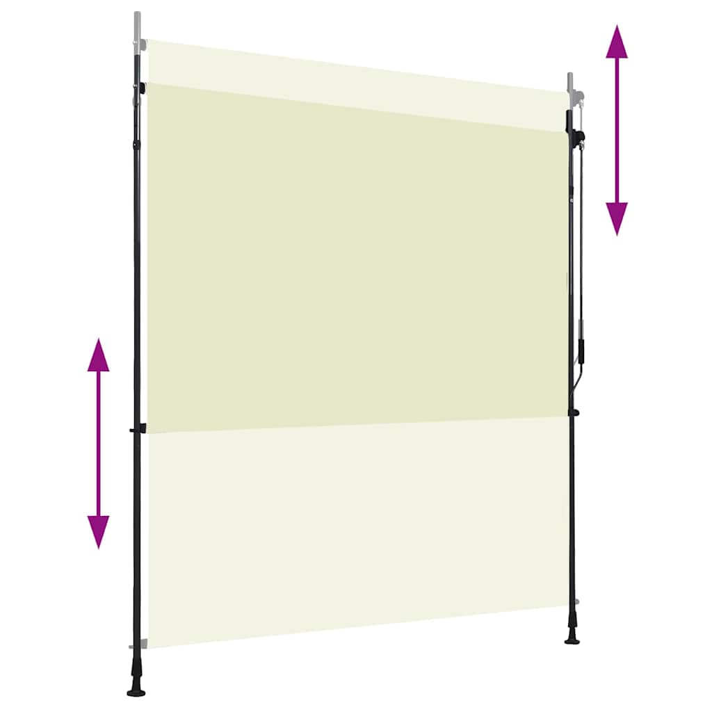 Venkovní roleta 200 x 270 cm krémová