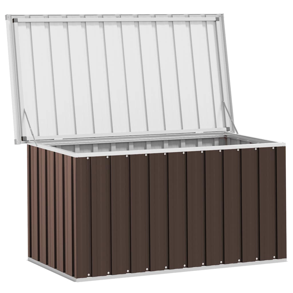 Zahradní úložný box hnědý 129 x 67 x 65 cm