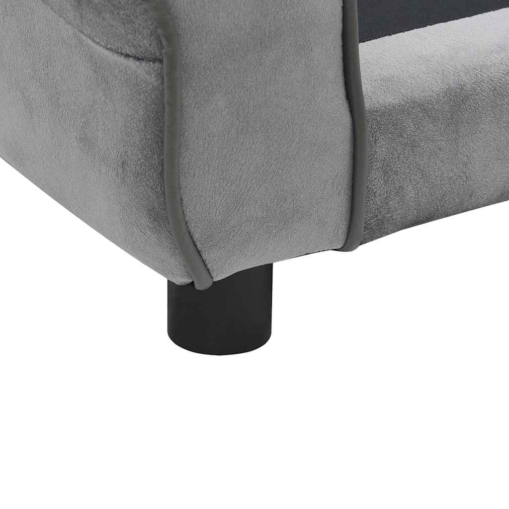 Pohovka pro psy šedá 72 x 45 x 30 cm plyš