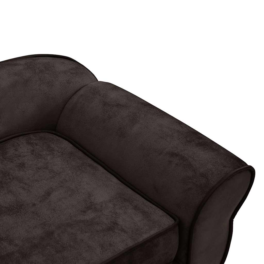 Pohovka pro psy hnědá 72 x 45 x 30 cm plyš
