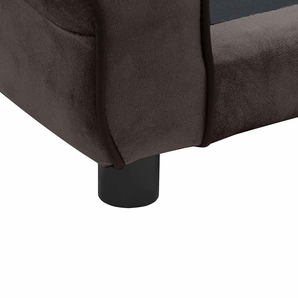 Pohovka pro psy hnědá 72 x 45 x 30 cm plyš