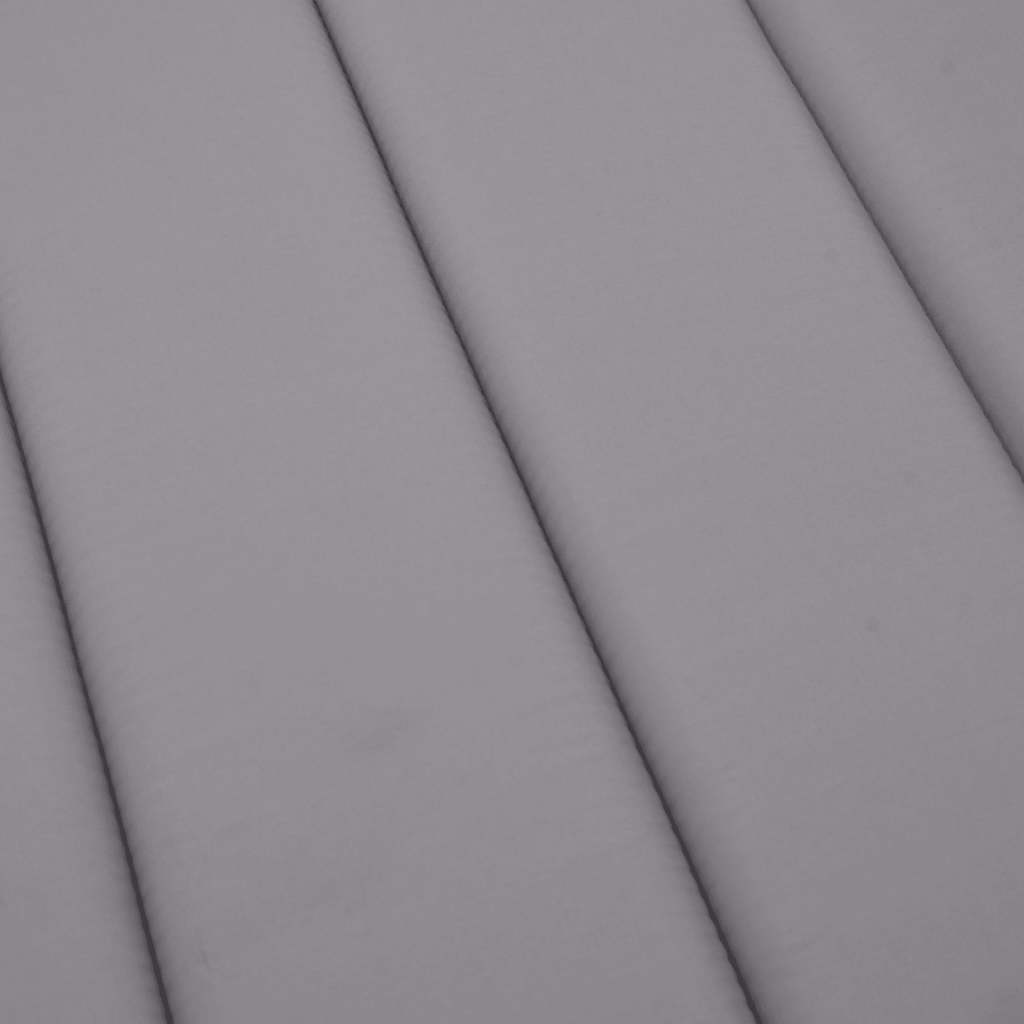 Poduška na lehátko šedá 186x58x4 cm oxfordská látka