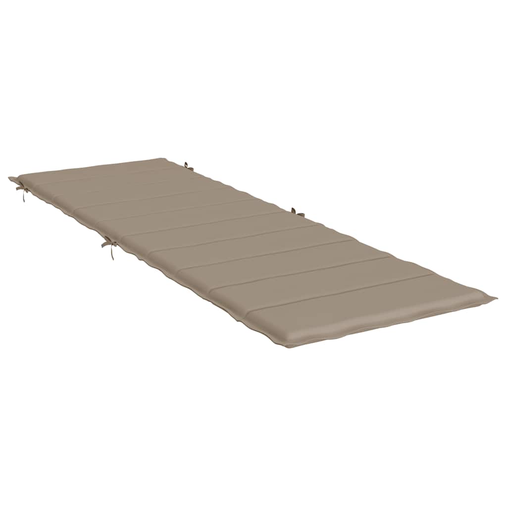 Poduška na lehátko taupe 186x58x4 cm oxfordská látka