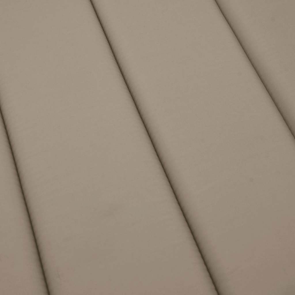 Poduška na lehátko taupe 186x58x4 cm oxfordská látka