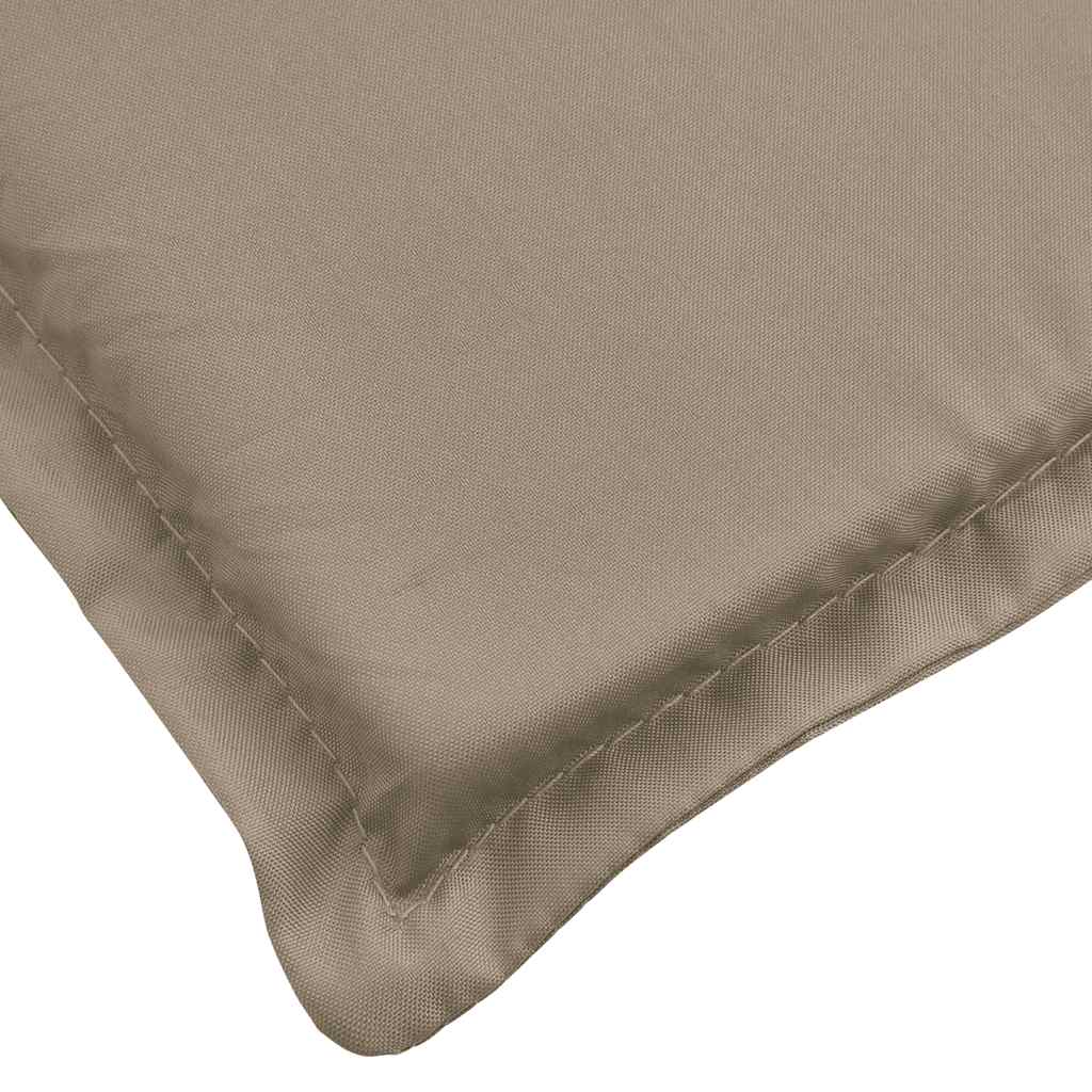 Poduška na lehátko taupe 186x58x4 cm oxfordská látka