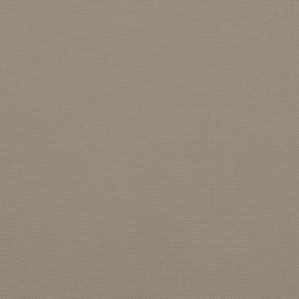 Poduška na lehátko taupe 186x58x4 cm oxfordská látka