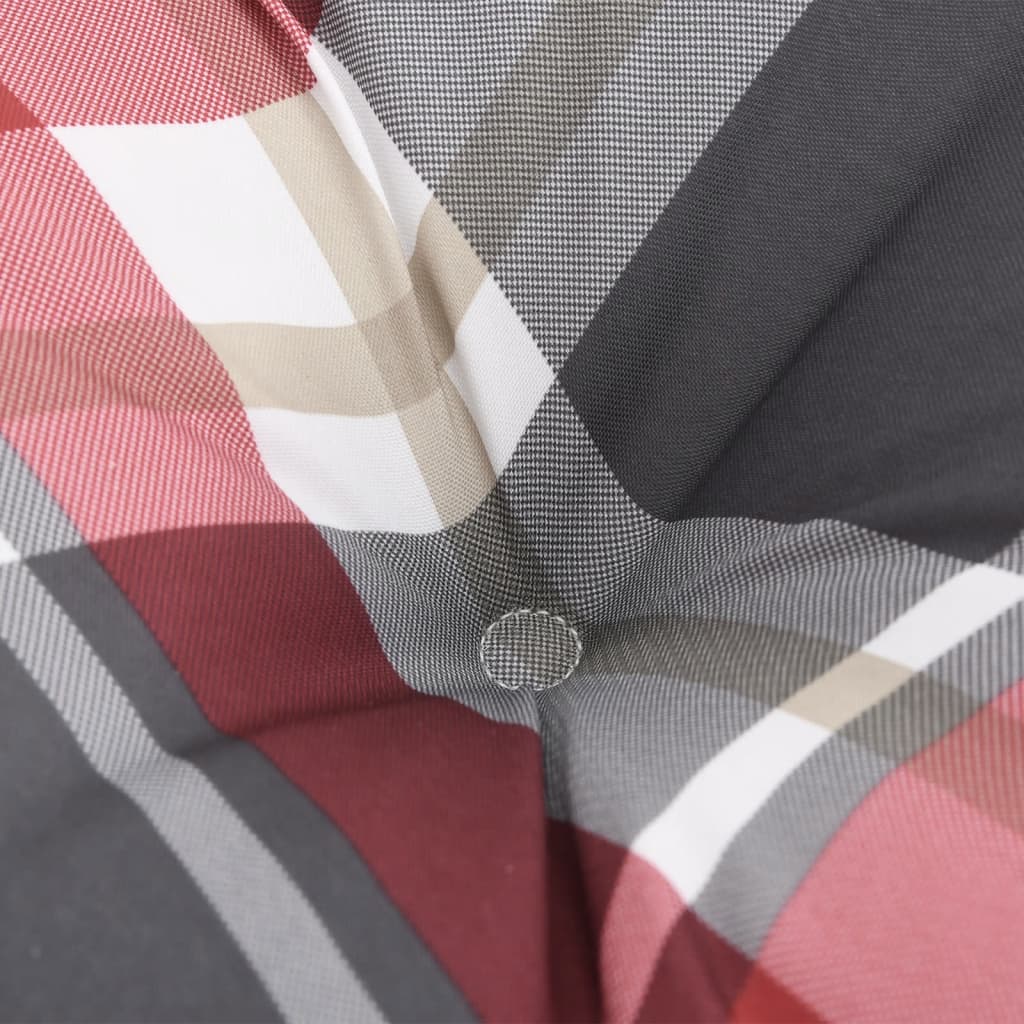 Podušky na palety 5 ks červené kárované textil