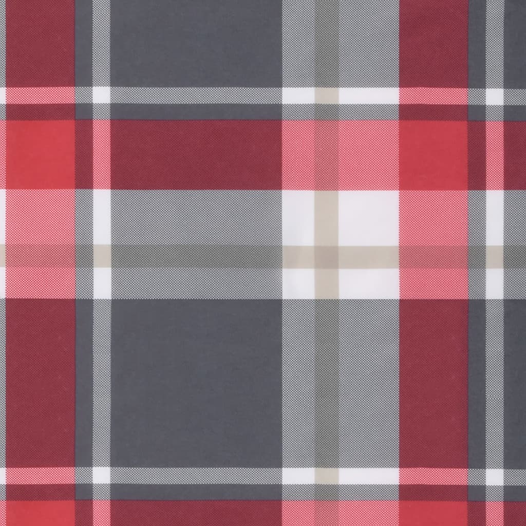 Podušky na palety 5 ks červené kárované textil