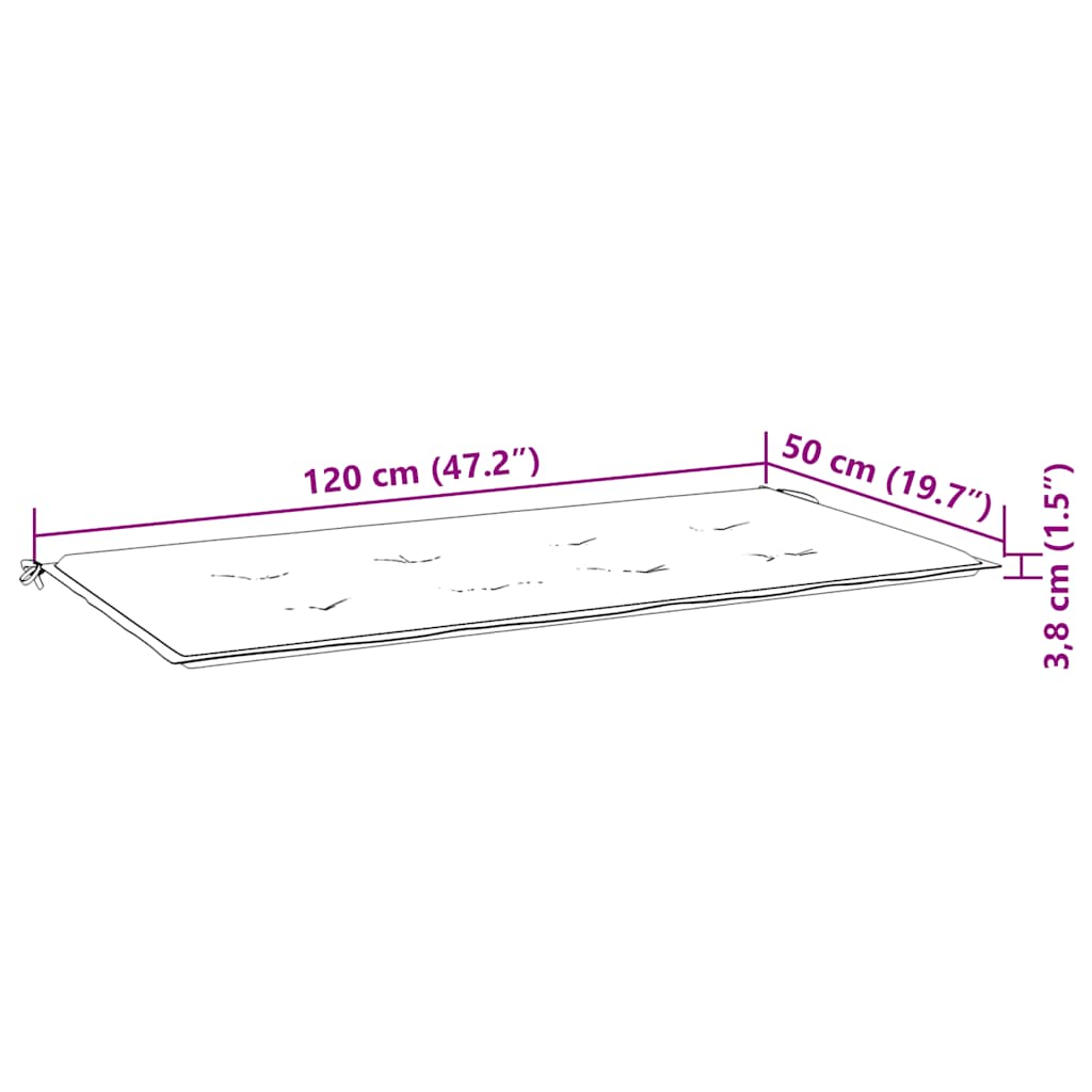 2místná zahradní lavice s poduškou 120 cm masivní eukalyptus