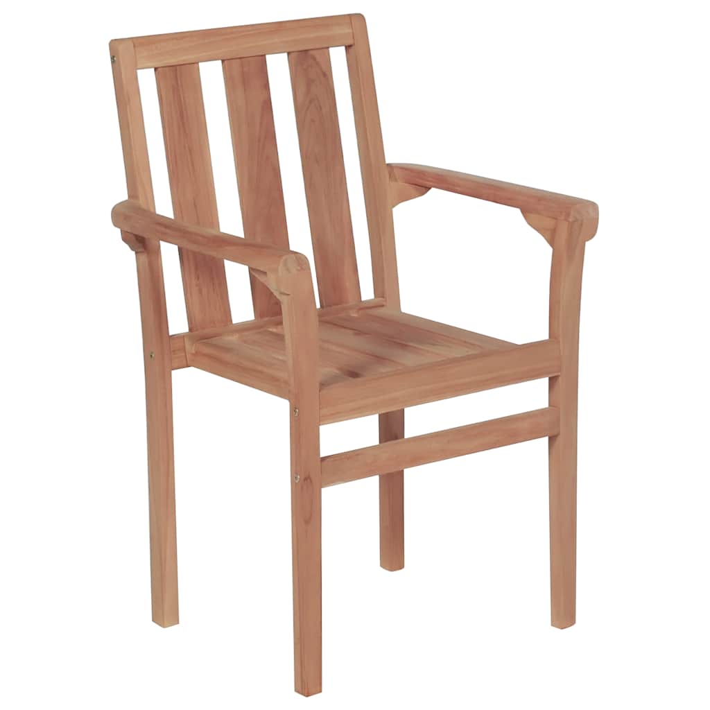 Zahradní židle 2 ks s černými poduškami masivní teak