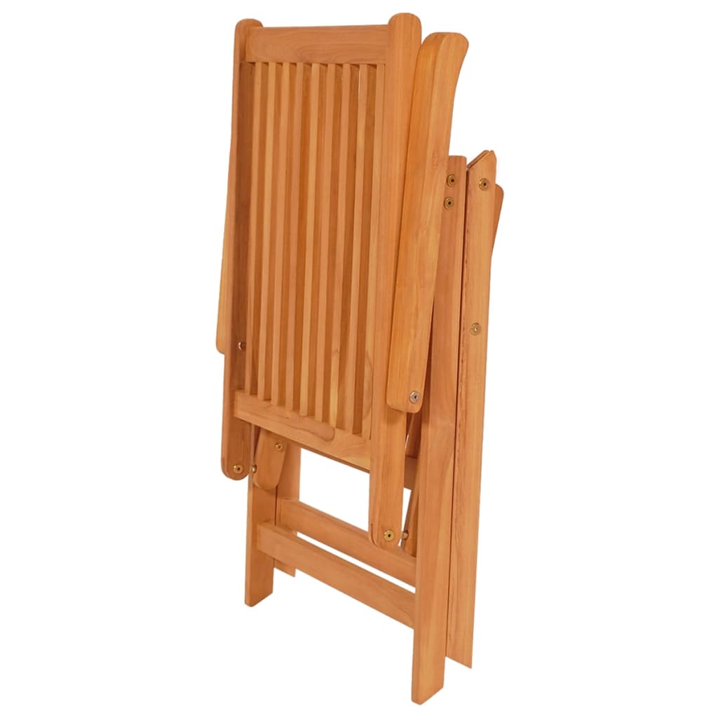 Zahradní židle 2 ks s šedými poduškami masivní teak