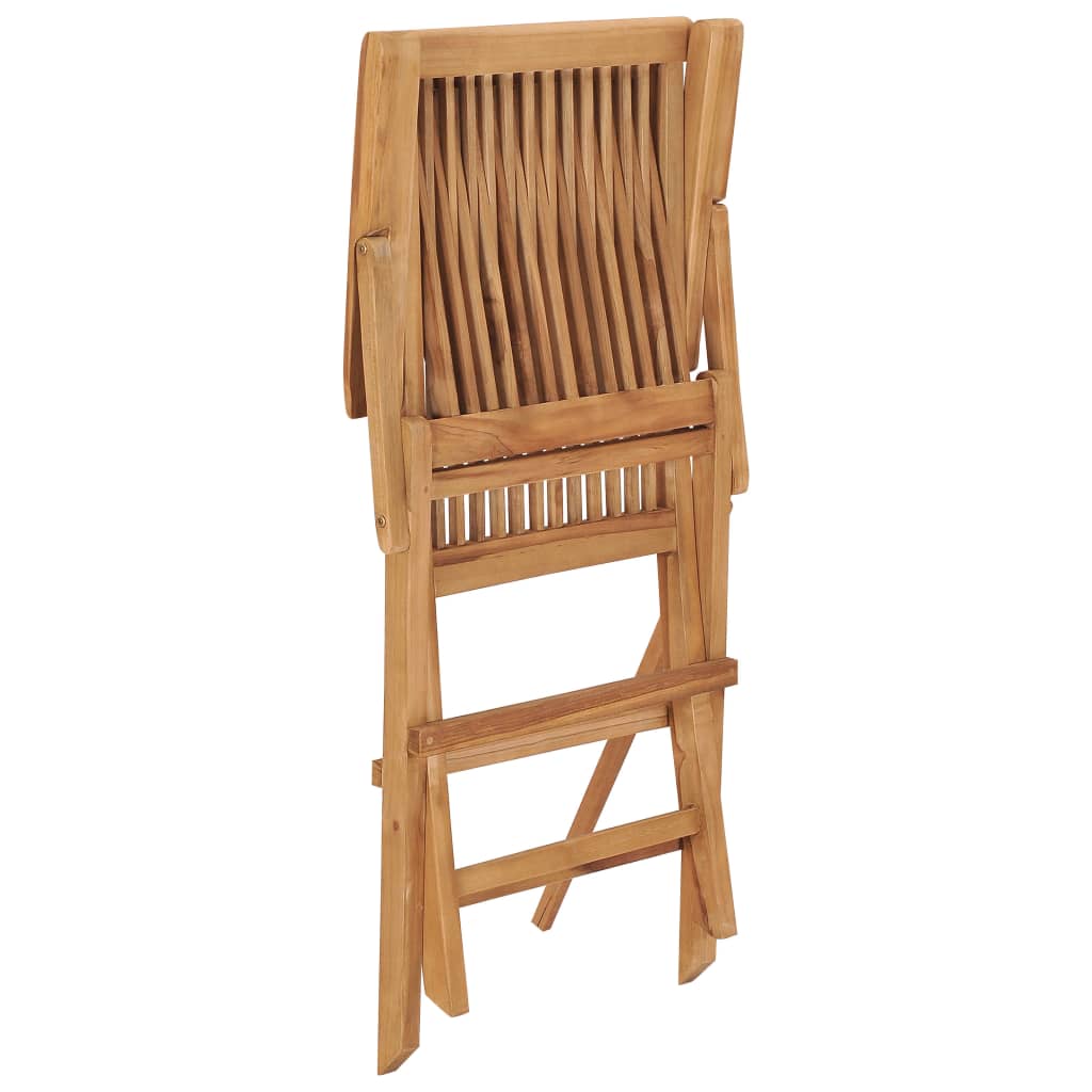 Zahradní židle se zelenými poduškami 2 ks masivní teak