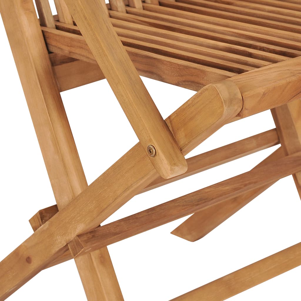 Zahradní židle se zelenými poduškami 2 ks masivní teak