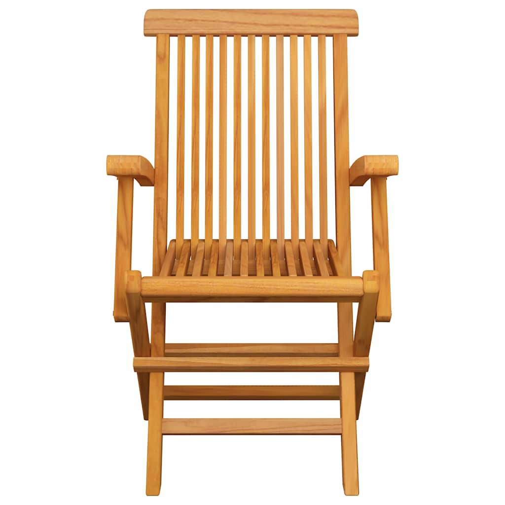 Zahradní židle s jasně zelenými poduškami 3 ks masivní teak