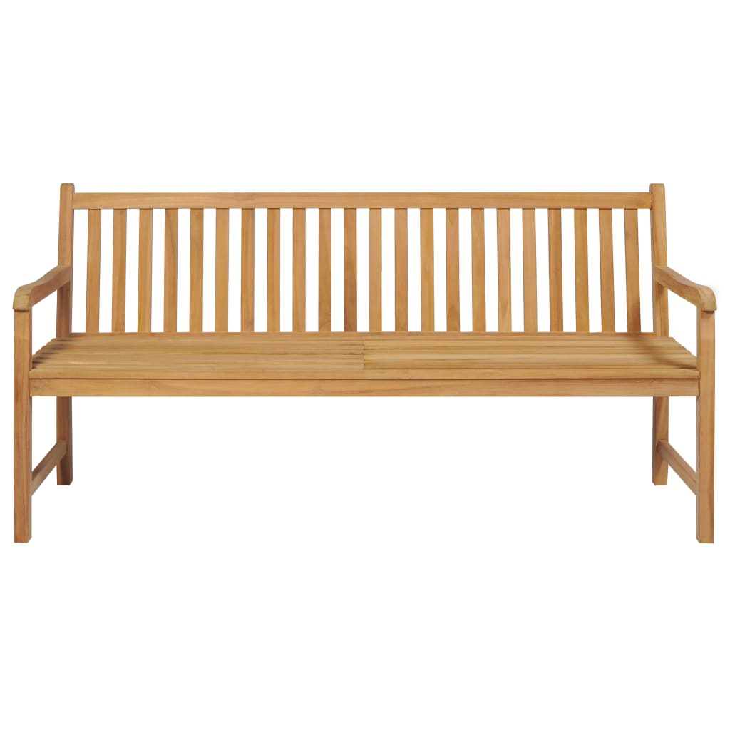 Zahradní lavice s antracitovou poduškou 175 cm masivní teak