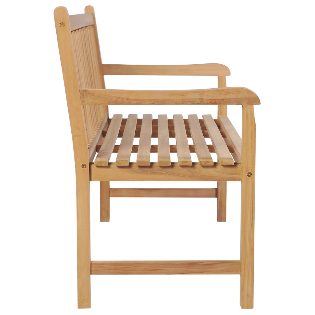 Zahradní lavice s antracitovou poduškou 175 cm masivní teak