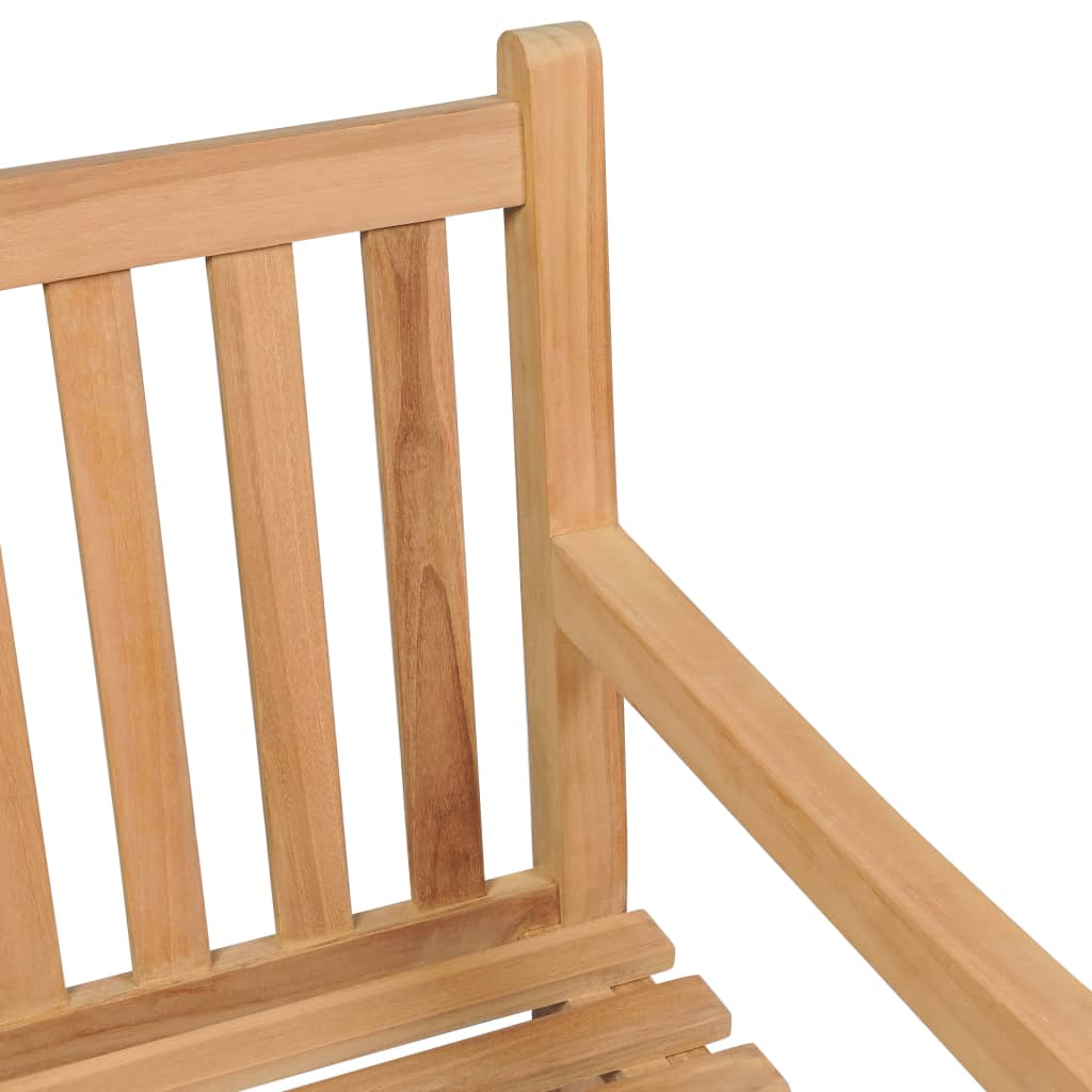 Zahradní lavice s antracitovou poduškou 175 cm masivní teak