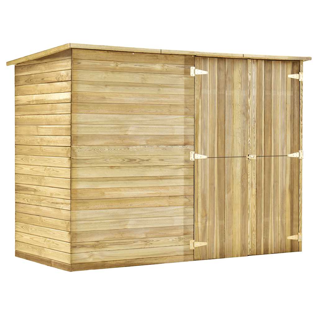 Zahradní kůlna na kola 232 x 110 x 170 cm impregnovaná borovice