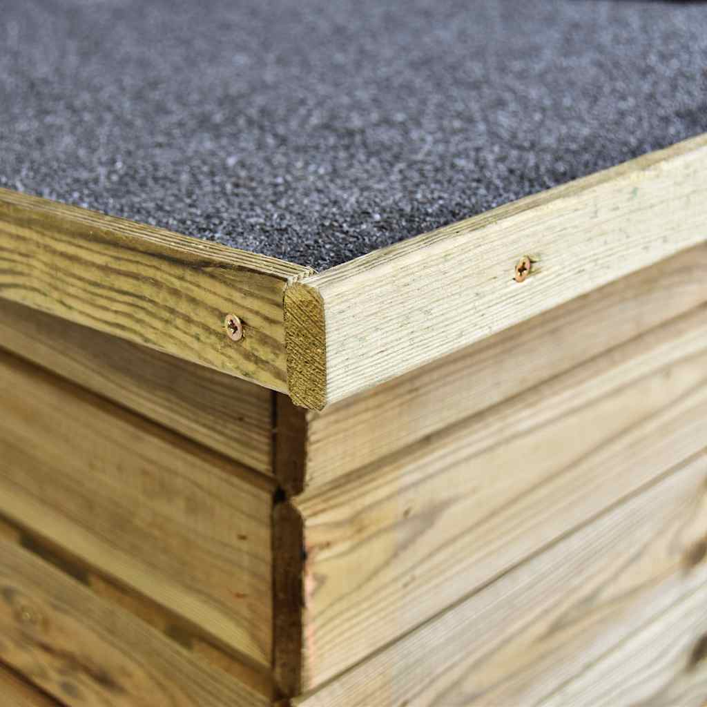 Zahradní kůlna na kola 232 x 110 x 170 cm impregnovaná borovice