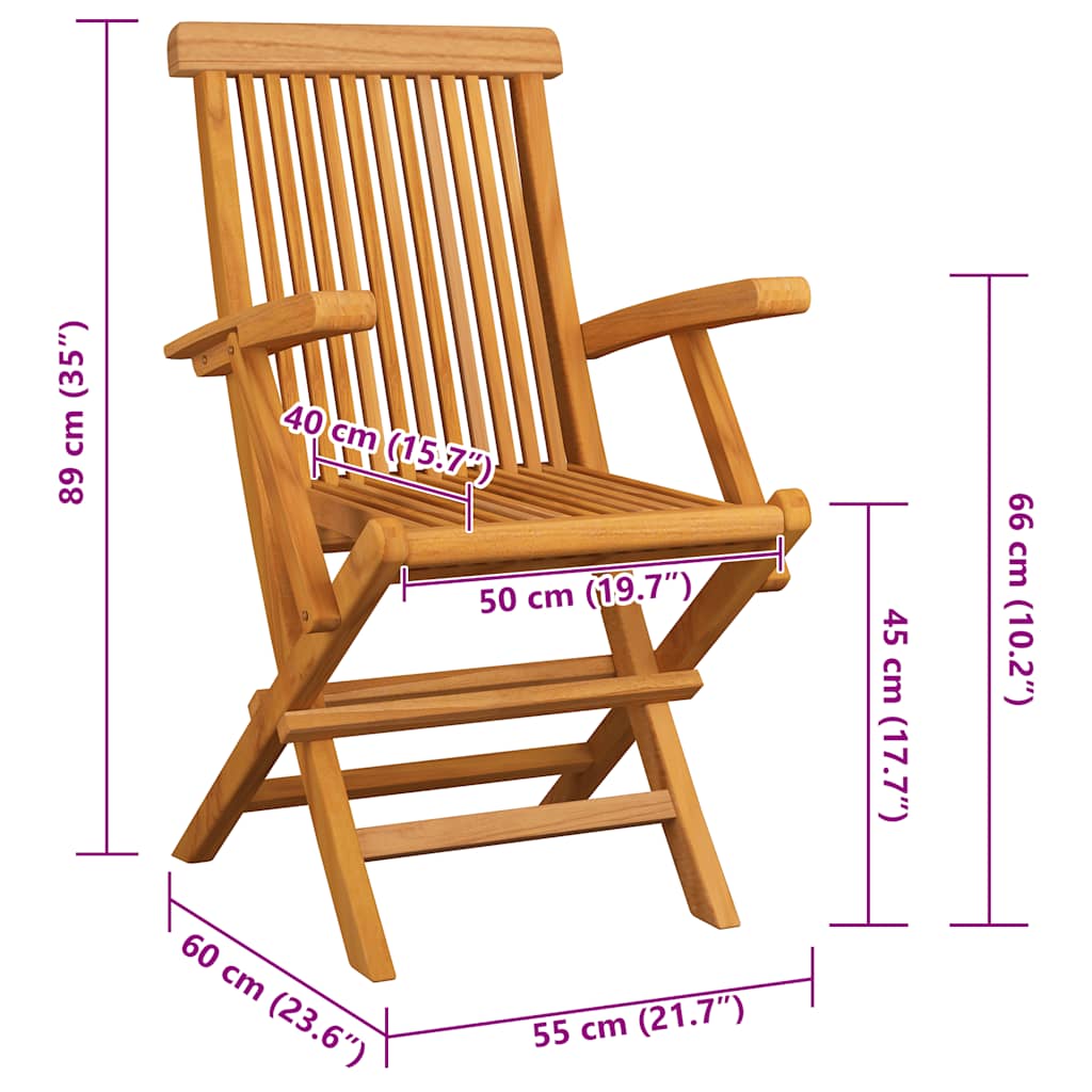 Zahradní židle s jasně zelenými poduškami 4 ks masivní teak