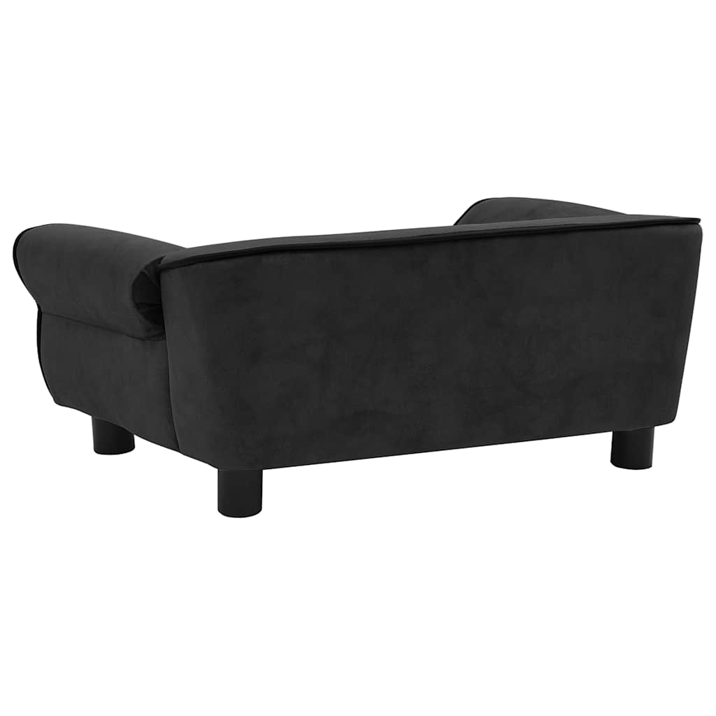 Pohovka pro psy černá 72 x 45 x 30 cm plyš