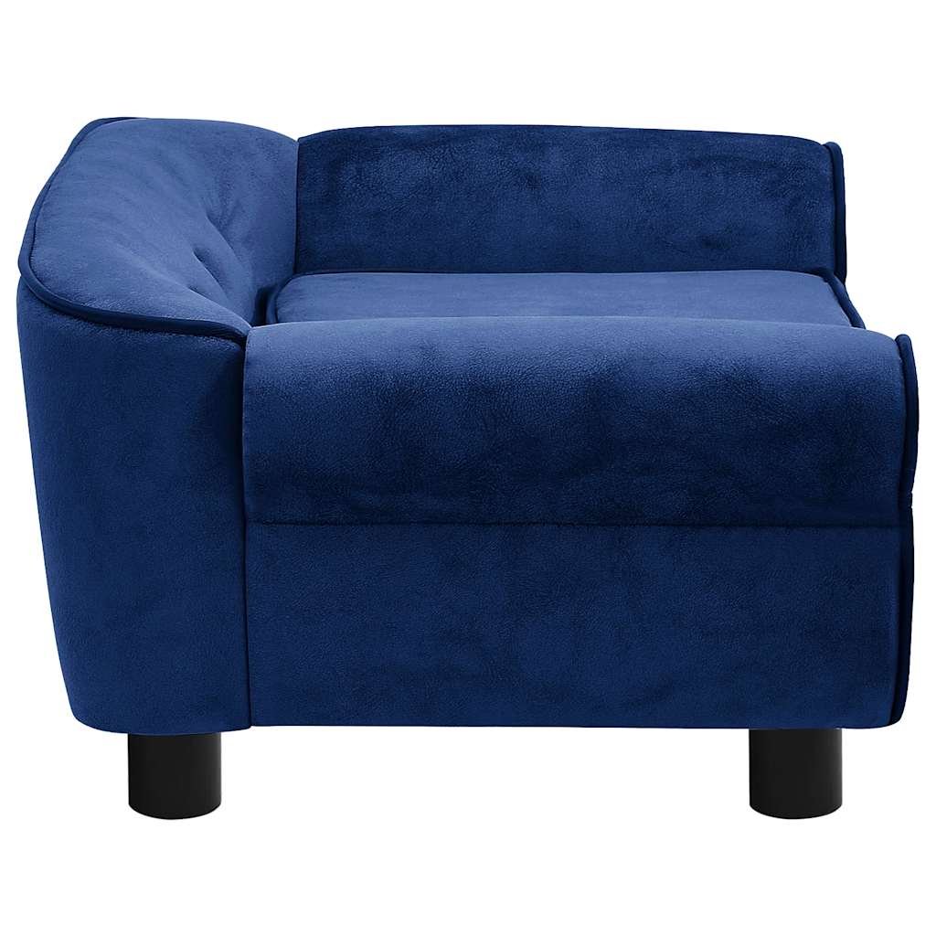 Pohovka pro psy modrá 72 x 45 x 30 cm plyš