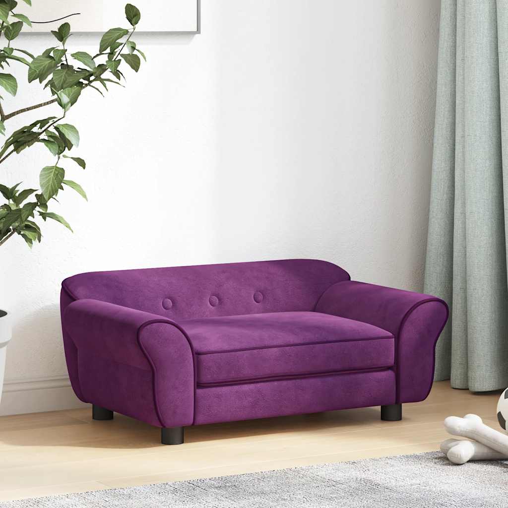 Pohovka pro psy vínová 72 x 45 x 30 cm plyš