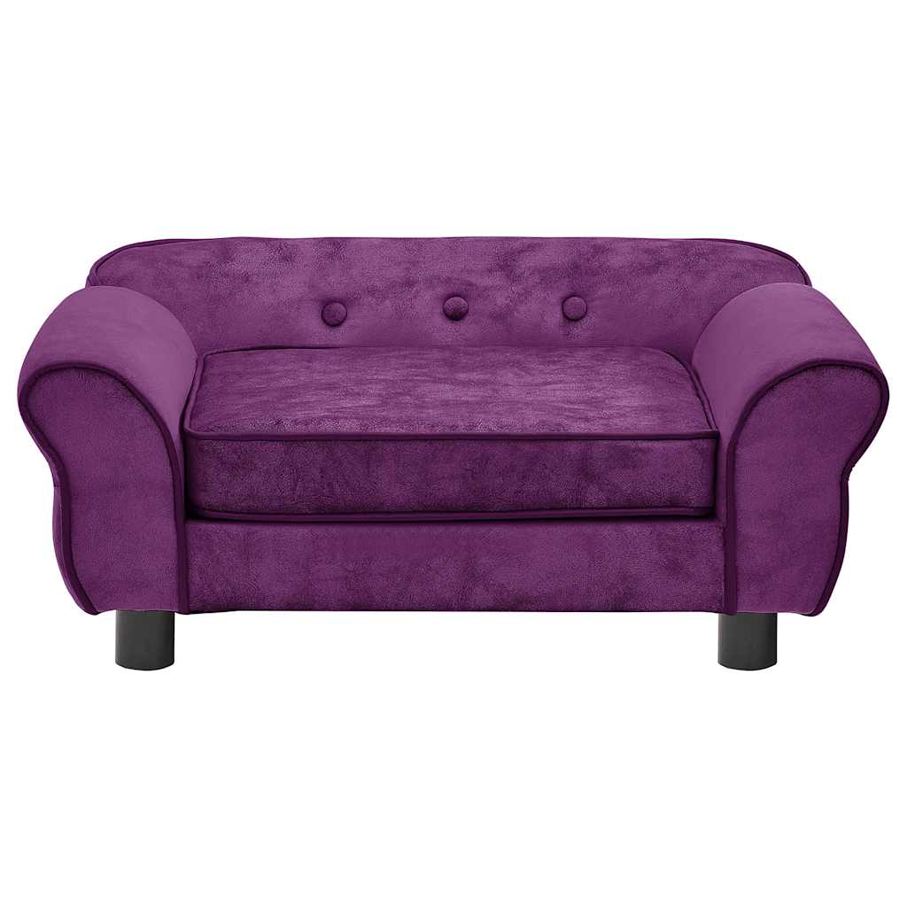 Pohovka pro psy vínová 72 x 45 x 30 cm plyš